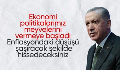 Cumhurbaşkanı Erdoğan’dan ekonomi mesajı: Enflasyonda ivme kaybı başladı