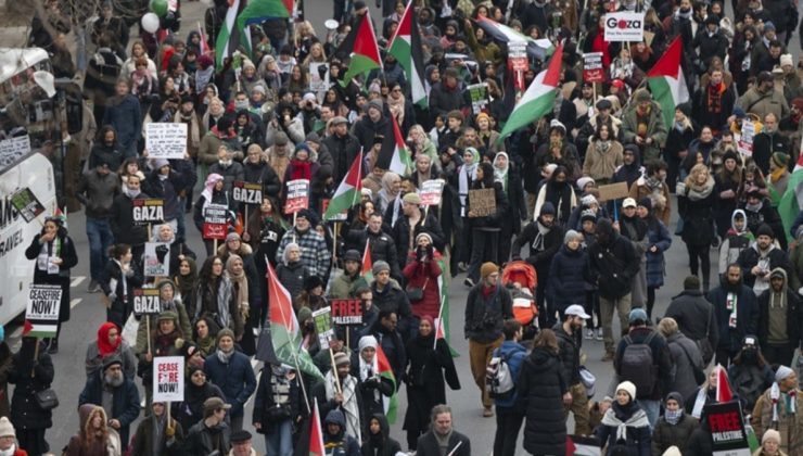 Dünya genelinde Filistin’e destek gösterileri düzenlendi