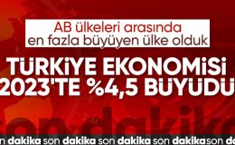 TÜİK açıkladı! Türkiye ekonomisi 2023’te yüzde 4,5 büyüdü