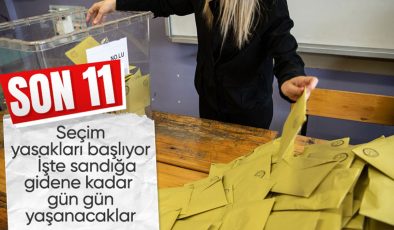 Yerel seçime 11 gün kaldı: Propaganda serbestliği ve seçim yasakları başlıyor