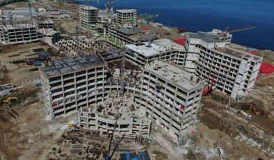 Deniz manzaralı Trabzon Şehir Hastanesi’nin kaba inşaatı bitti